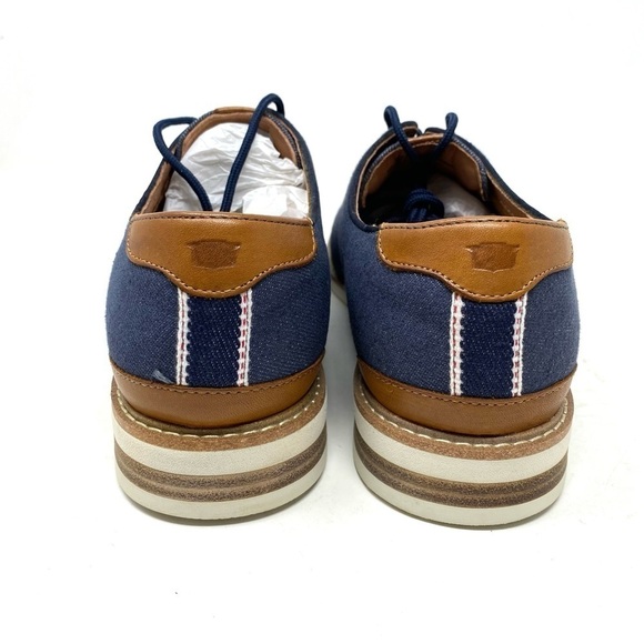 Florsheim Highland Plain Toe Canvas Oxford Navy - Picture 6 of 8